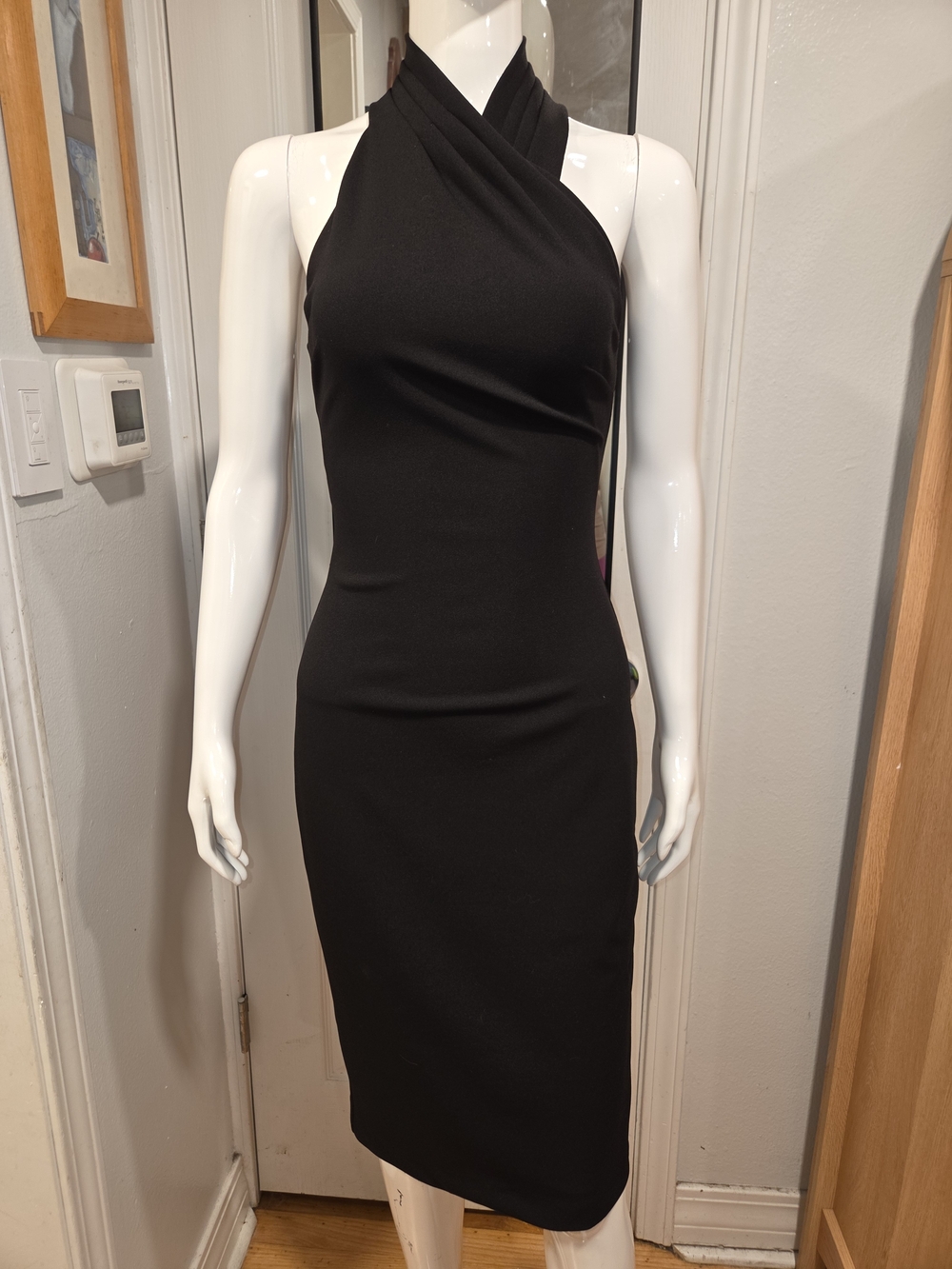 RACHEL Rachel Roy Elegant Black Midi Dress Sz XS
